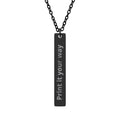 Vertical Bar Necklace (Engraving)
